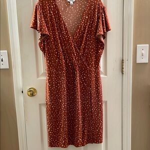 Nine West Ladies Rust  Dress. Size XL. Preowned